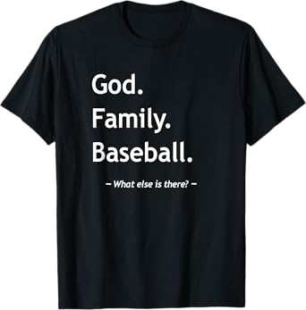 Christian Faith God Family Baseball Jesus Christianity T-Shirt