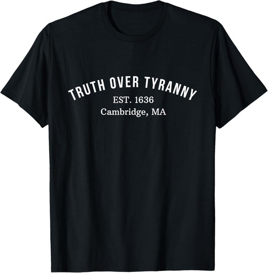 Truth Over Tyranny Est 1636 4th Of July Womens Mens T-shirt