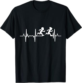 My Heart Beats For Relay Race Heartbeat T-Shirt