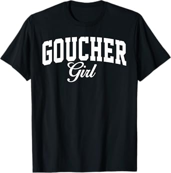 Goucher College Girl Arch Vintage Design for Women Girls T-Shirt