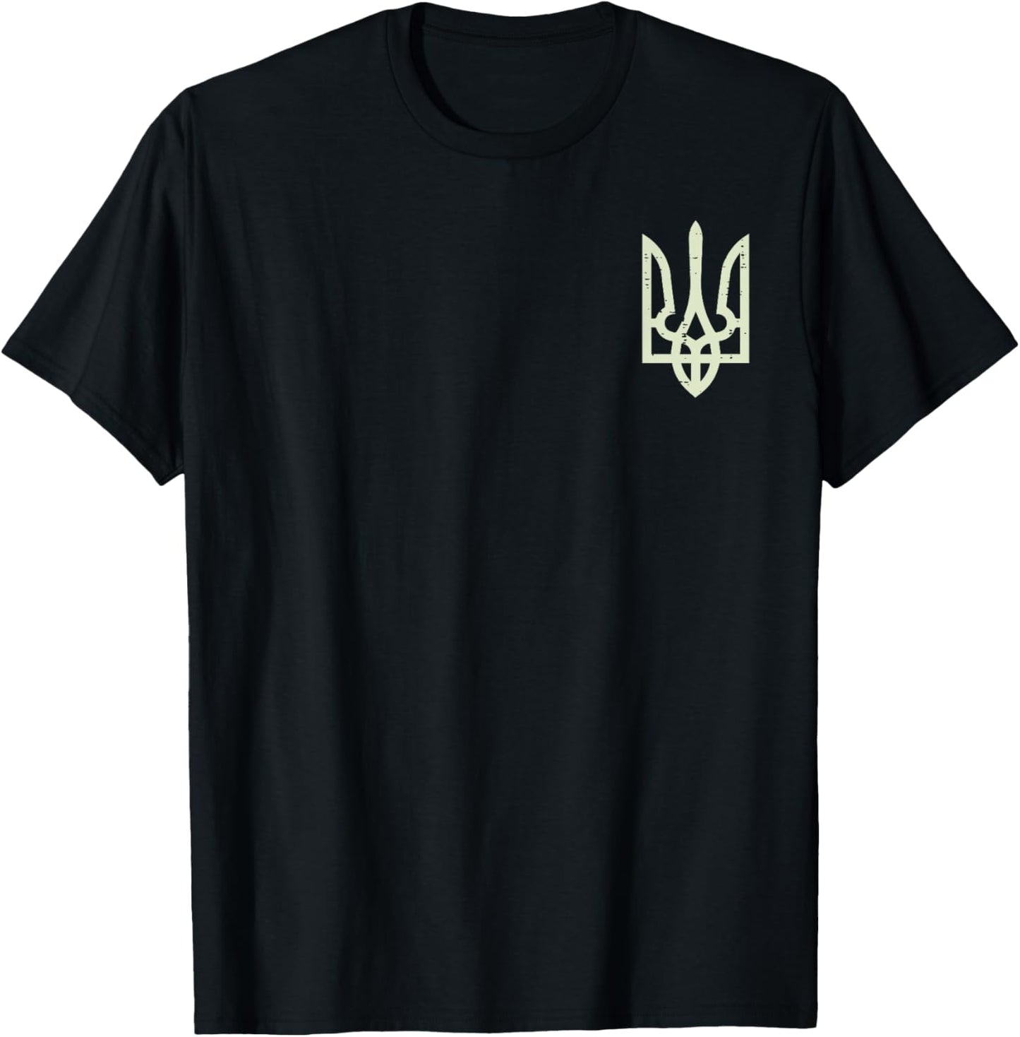 Ukraine Tryzub Symbol Pocket Ukraine Trident Men Women Kids T-Shirt