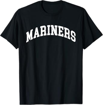 Mariners Arch Vintage Retro College Athletic Sports T-Shirt