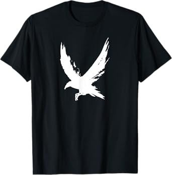 Crow Raven Shirt Distressed Flying Bird Crow Tee Shirt T-Shirt