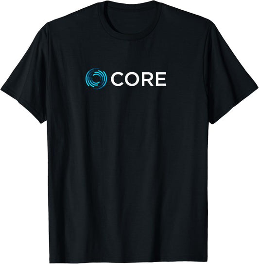 CORE Logo Black T-Shirt for Tech Enthusiasts