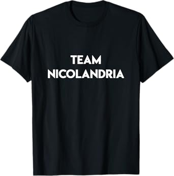 Team Nicolandria Funny Quote Island Love Nic Olandria Couple T-Shirt