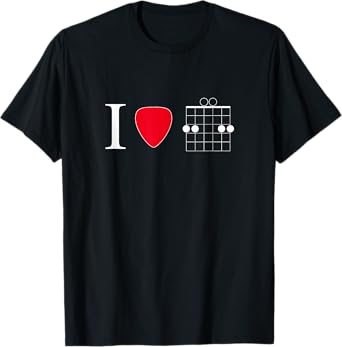 I Heart Jesus GSUS Guitar T-Shirt Design T-Shirt