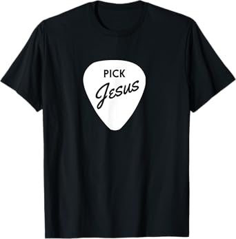 ChristianiTees: Guitar Pick Jesus T-Shirt T-Shirt