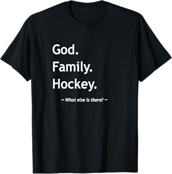 Christian Faith Jesus Christianity God Family Hockey T-Shirt