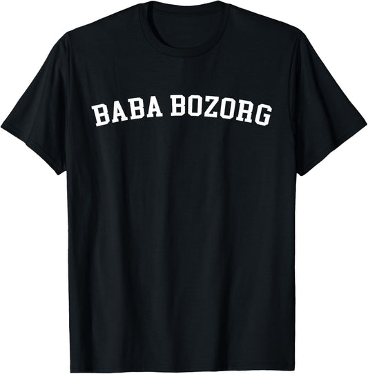 Baba Bozorg T-shirt for Men Black Casual Tee