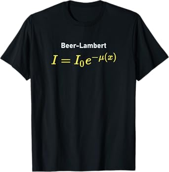 Beer-Lambert Law Equation – Cool Science Gift T-Shirt