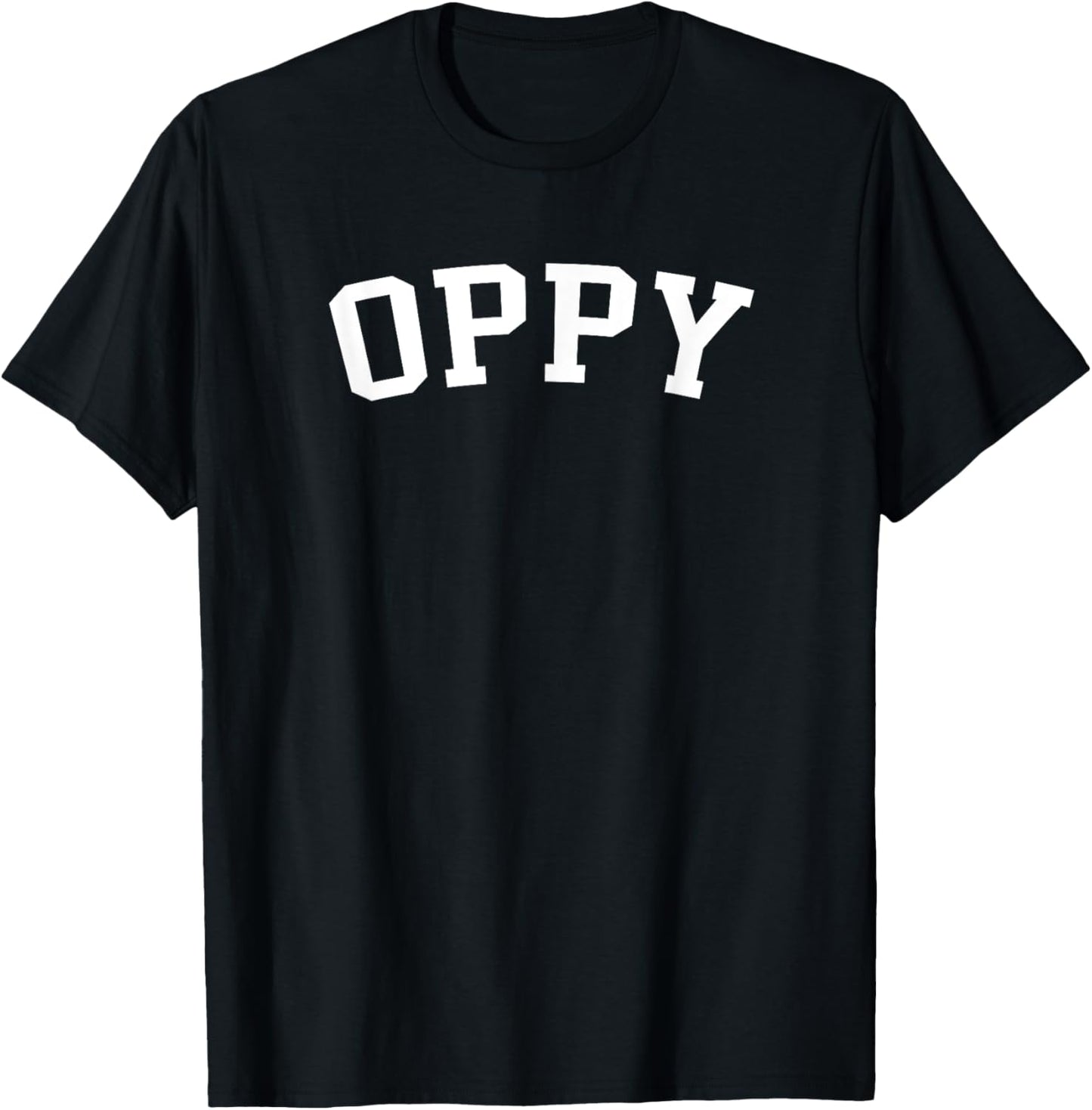 Black Oppy Graphic T-Shirt for Men and Women