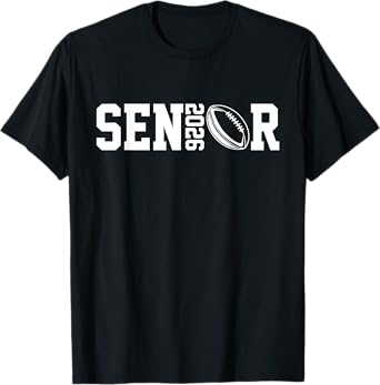 Graduate Senior Class of 2026 Graduation American Football T-Shirt