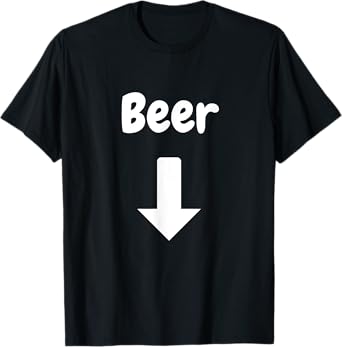 Beer with arrow pointing belly T-Shirt