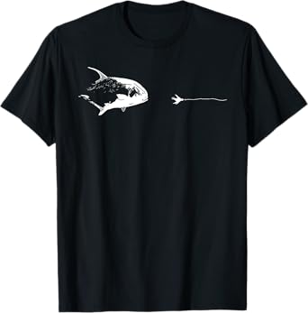 Graphic Fly Fishing Hook Line - Fish Permit T-Shirt