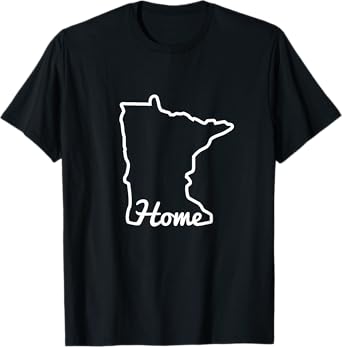 Minnesota Home MN State Map Native Minnesotan T-Shirt T-Shirt