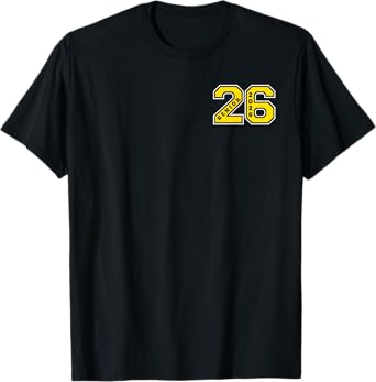 SENIOR 2026 ELITE WEAR (FRONT & BACK) GOLD SENIOR CLASS 26 T-Shirt
