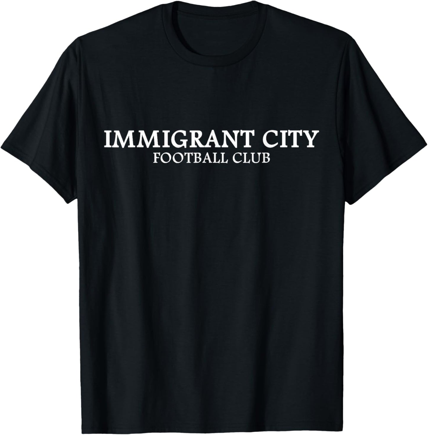 Immigrant City Football Club - Minimalist Soccer T-Shirt