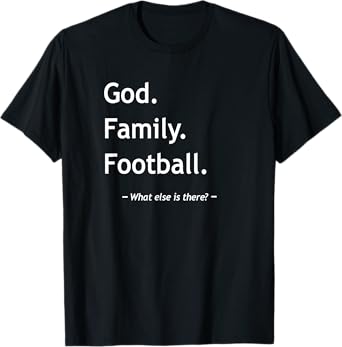 Christian Faith Jesus Christianity God Family Football T-Shirt