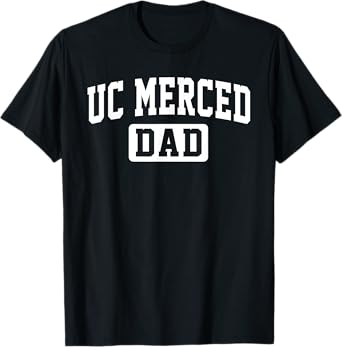 UC Merced University Dad Father Arch Vintage Family for Men T-Shirt