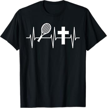 Christian Tennis Shirt Religious Jesus Tennis Player T-Shirt