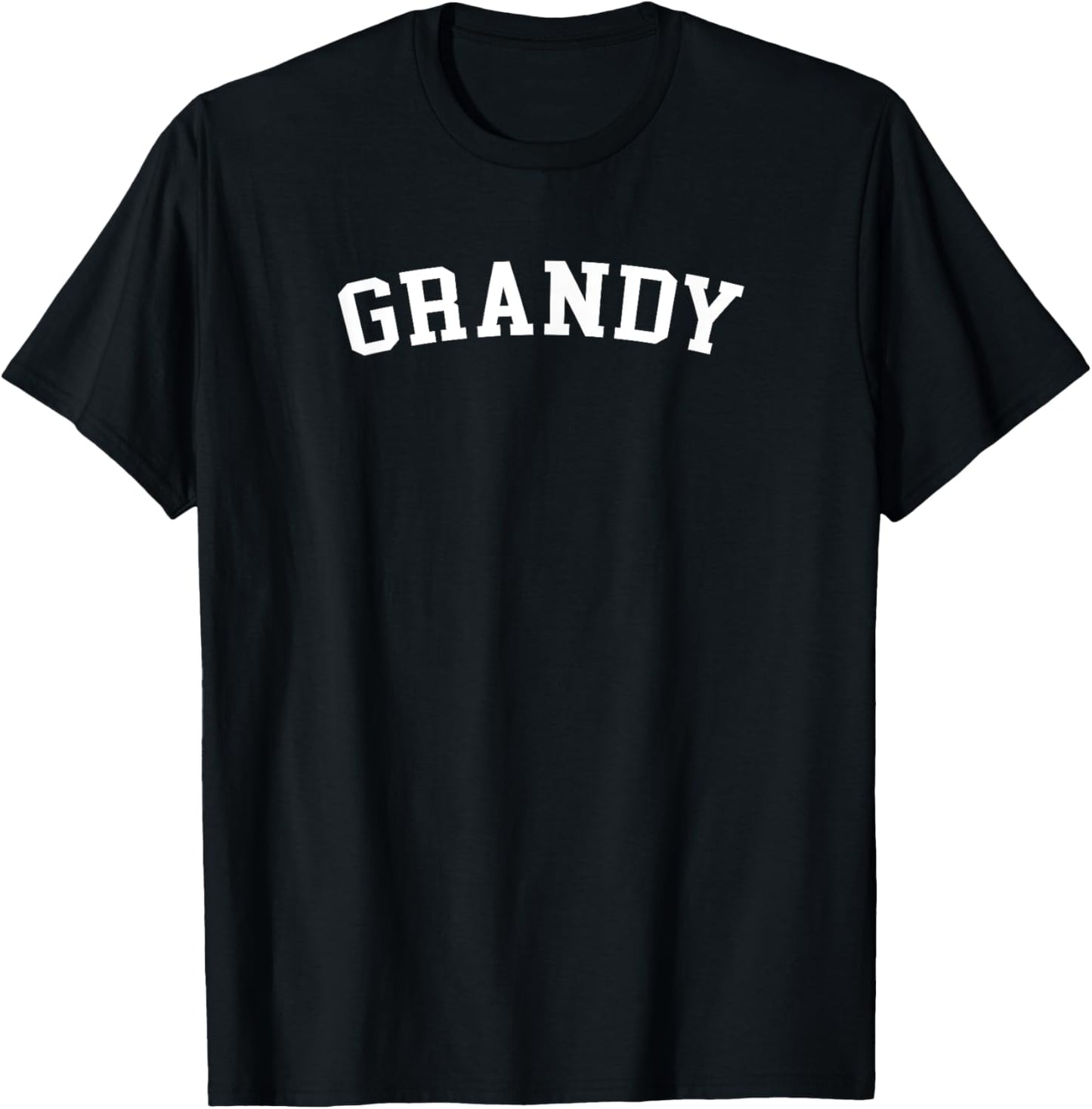 Grandy Black T-Shirt with Bold White Letters