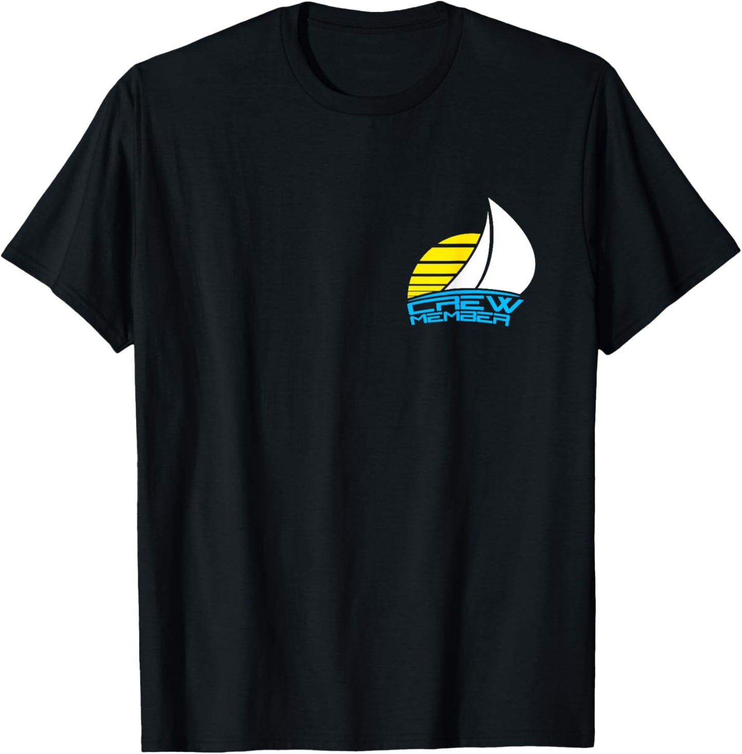 Ship Waves Sailor Crew Team Sailing Crew Sailing Logo T-Shirt