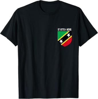 St Kitts Nevis Caribbean Flag Gifts Independence Souvenir T-Shirt