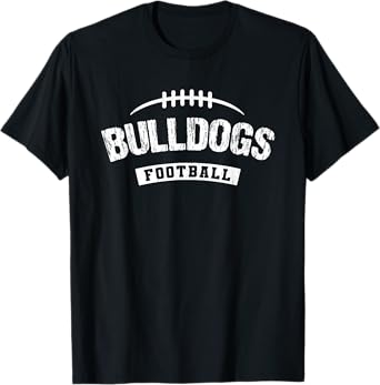 Bulldogs Mason Football Distressed HS T-Shirt