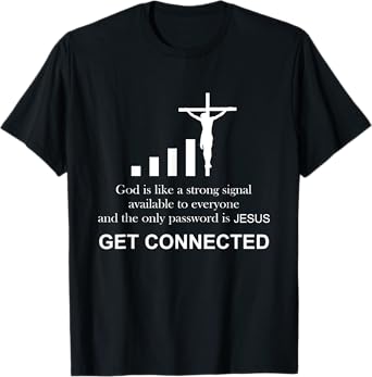 Catholic Priest | Funny Gift | Get Connected Cross T-Shirt