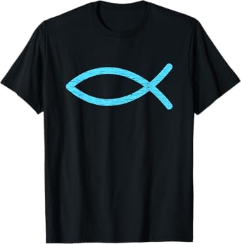 Christian Symbol Jesus Fish Ichthys Ixoye Religious Gifts T-Shirt