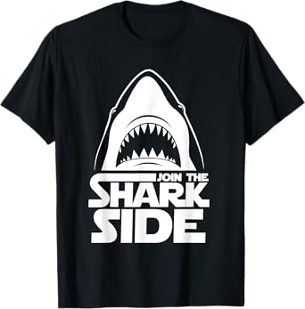 Join The Shark Side - Funny Shark Lover Ocean Wildlife T-Shirt