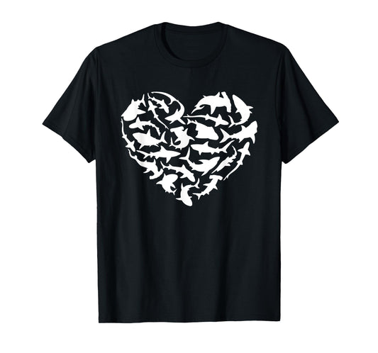 Shark Heart I Love Sharks Shark T-Shirt