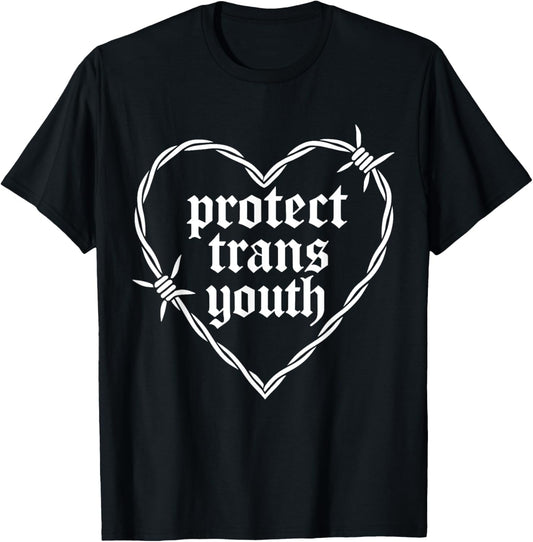 Protect Trans Youth, Transgender LGBT Pride Tee T-Shirt