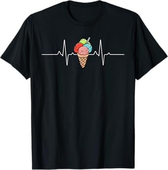 Funny Ice Cream Art For Men Women Dessert Ice Cream Lover T-Shirt