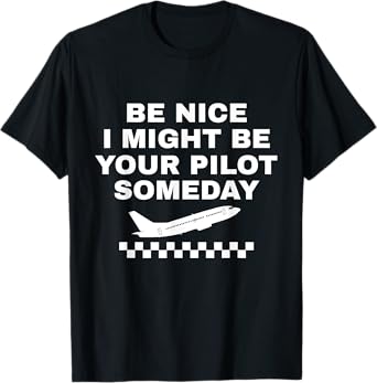 Funny Pilot Men Women Boys Aviation Airplane Future Pilot T-Shirt