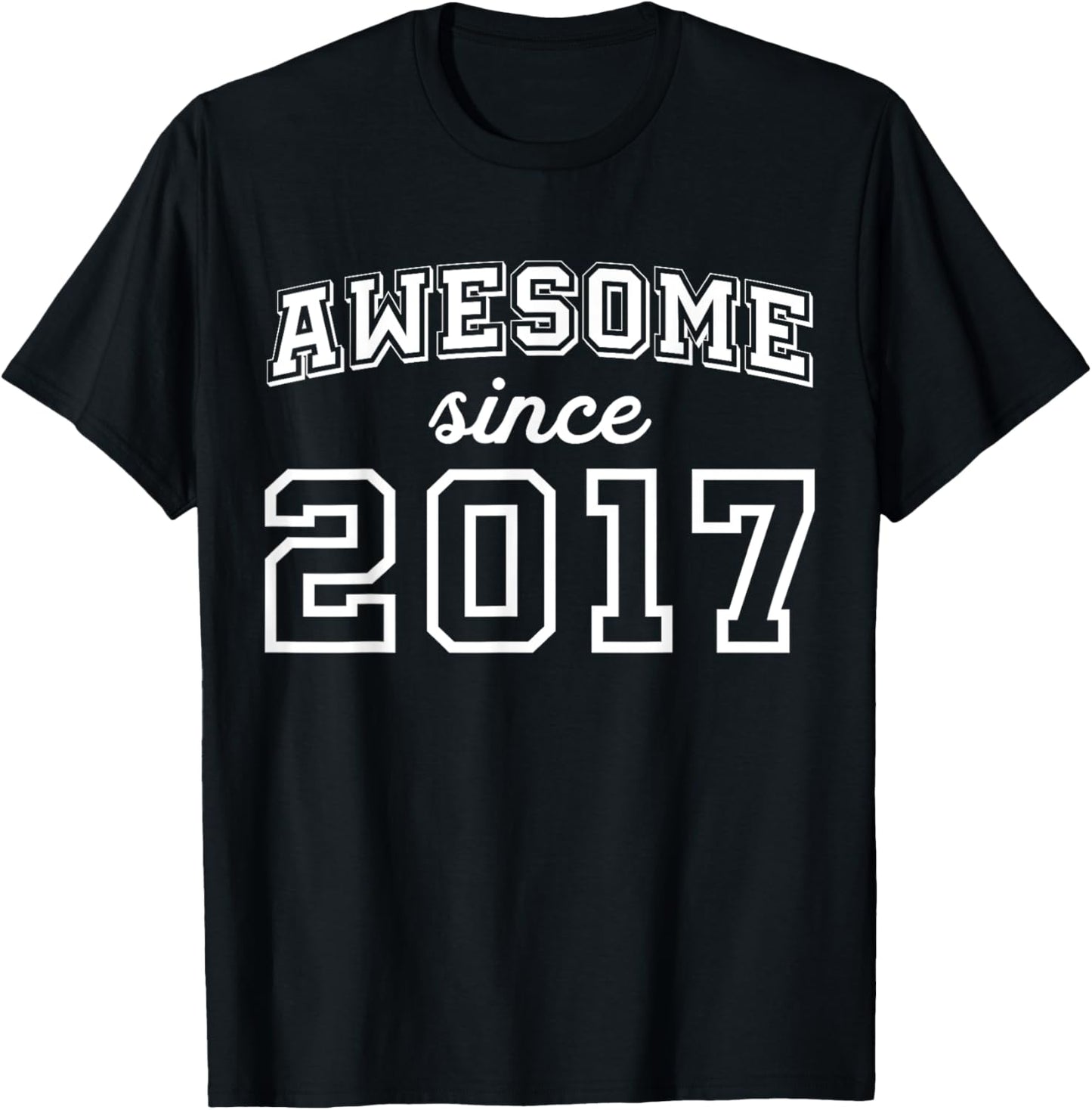 Awesome Since 2017 8th Birthday Boy 8 Birthday T-Shirt