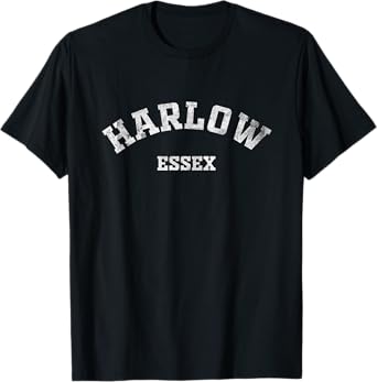 Harlow Essex Gifts England Vintage Souvenirs Apparel Retro T-Shirt