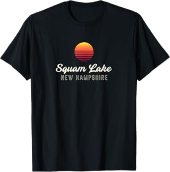 Squam Lake NEW HAMPSHIRE Bass Fishing T-Shirt
