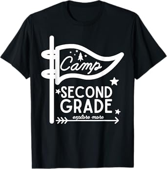 Camp Second Grade Camping Teacher 2nd Grade Back To School T-Shirt