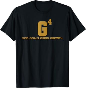 G4 God Goals Grind Growth Funny Christian T-Shirt