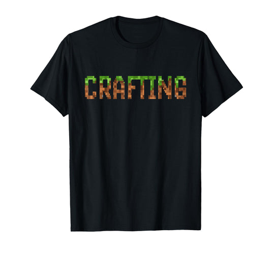 Crafting - retro video game pixel art 8-bit pc gamer kids T-Shirt