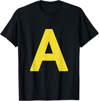 letter A funny chipmunk group matching halloween costume T-Shirt