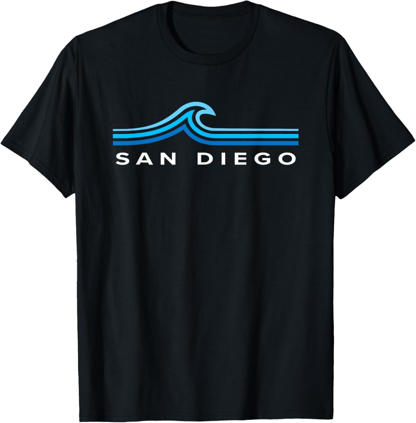 San Diego California Souvenir Waves Vintage Mens Womens Boys T-Shirt