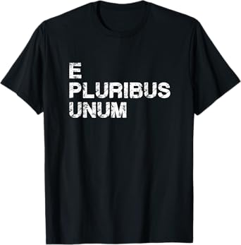 USA Motto 'E Pluribus Unum' Patriot T-Shirt