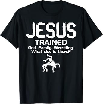 Vintage Jesus Trained Wrestling For Men Women 2 T-Shirt