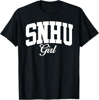 SNHU SNH University Girl Arch Vintage Design for Women Girls T-Shirt