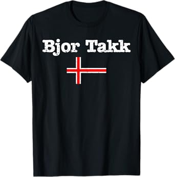 Funny Icelandic Bjor Takk Beer Please Drinker Gift Men Women T-Shirt