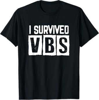 I Survived Summer Vacation Bible School Christian VBS Cute T-Shirt