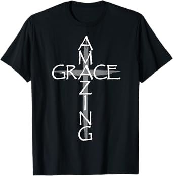 Christian Shirt - Amazing Grace Cross of Salvation T-Shirt