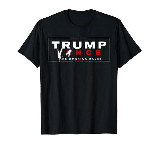 Trump Vance 2024 Vice President Pence Name Crossed Out Funny T-Shirt